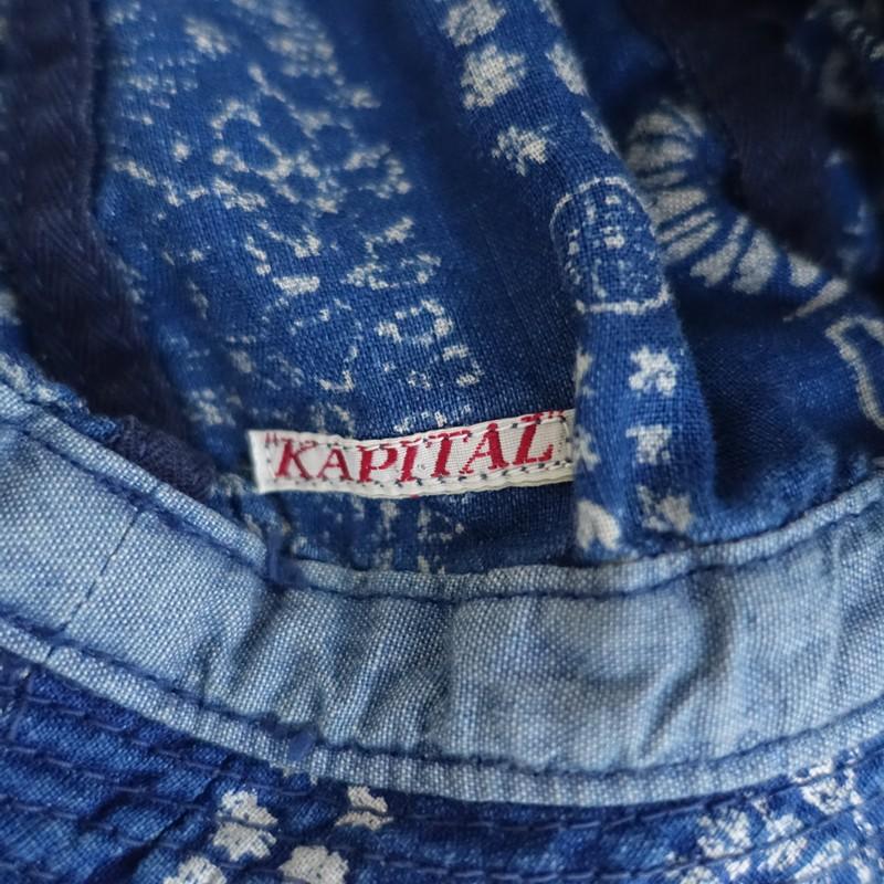 KAPITAL（キャピタル） *総柄ハット*ぼうしインディゴ1225(ha7-2512