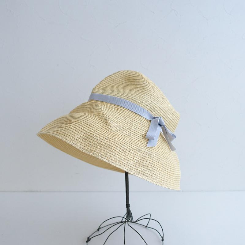 【未使用/2.0万】マチュアーハ mature ha. *BOXED HAT 11cm brim ボックスハット*リボン麦わら帽子日よけ(ha84-2404-35)【50E42】｜drop-kaitori｜04