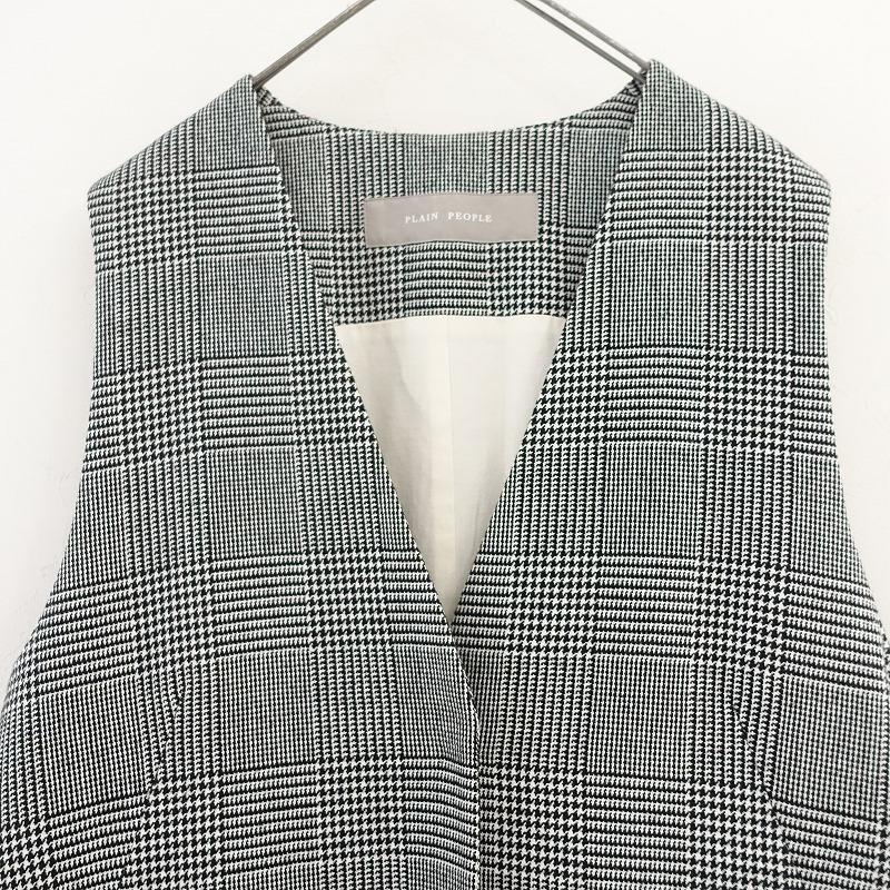 PLAIN PEOPLE 【2022AW/定価7.9万】プレインピープル *グレンチェック 