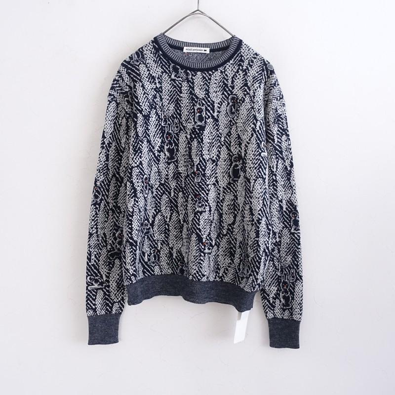 ミナペルホネンニットプルオーバー flower crown ニットプルオーバー - minä perhonen