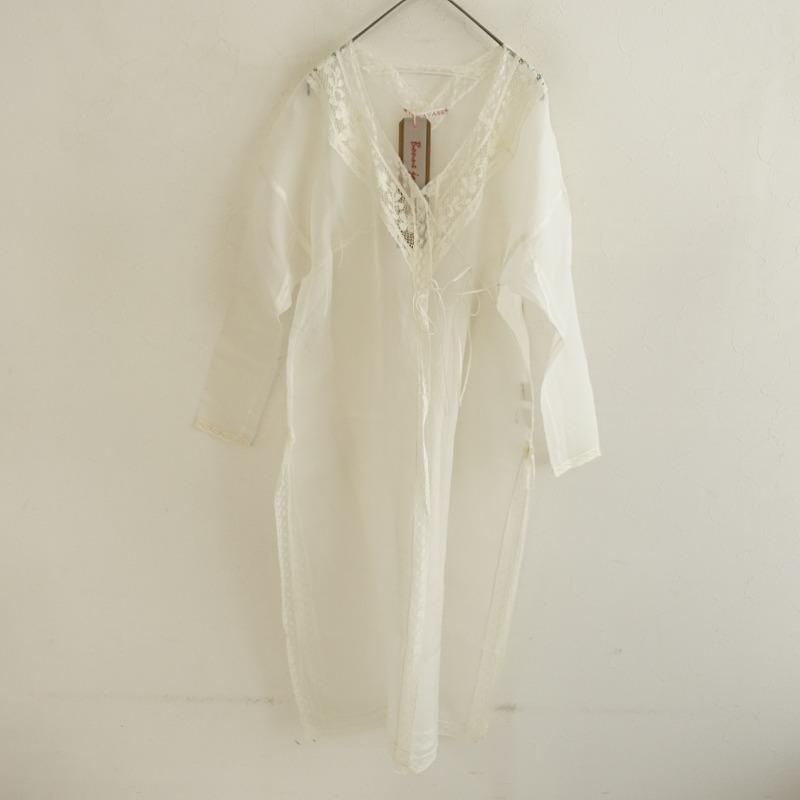 TOWAVASE トワヴァーズ レース ローブ シルク カーディガン ロング羽織