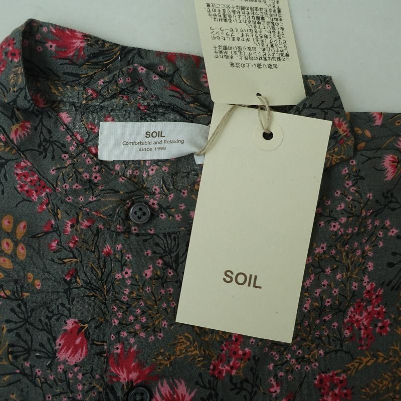 未使用/定価2.4万】ソイル soil *コットンシルクフラワープリント