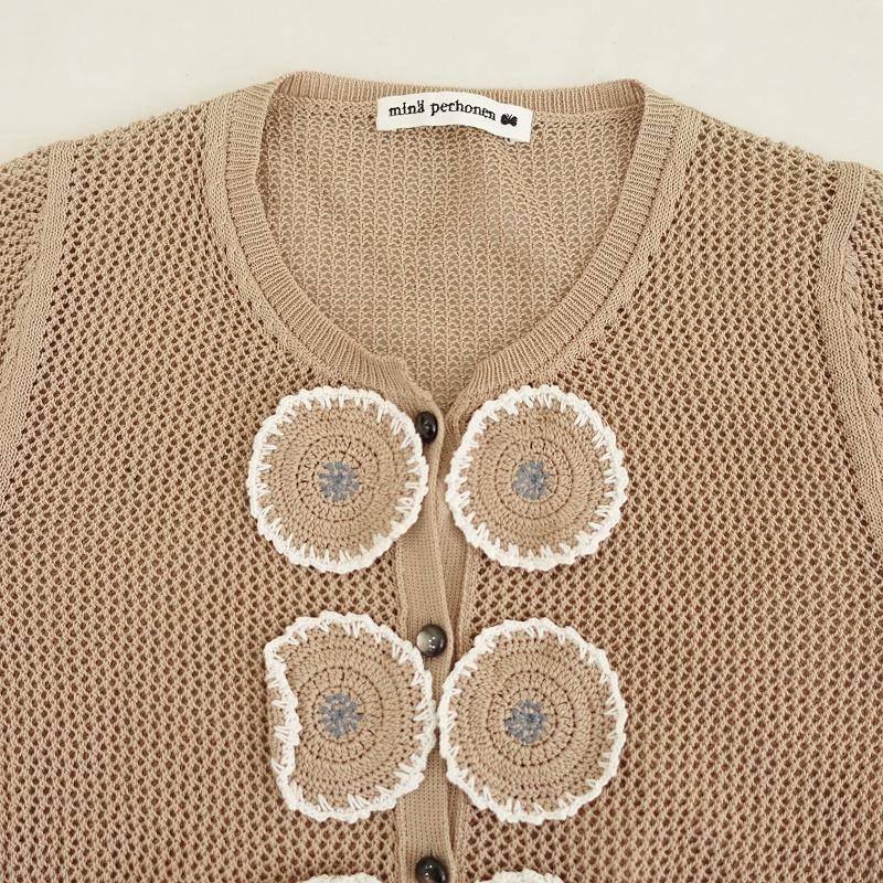 【美品】ミナペルホネン ロングカーディガン サイズ36 ベージュ シルク素材 美品】ミナペルホネン ロングカーディガン サイズ36 ベージュ シルク
