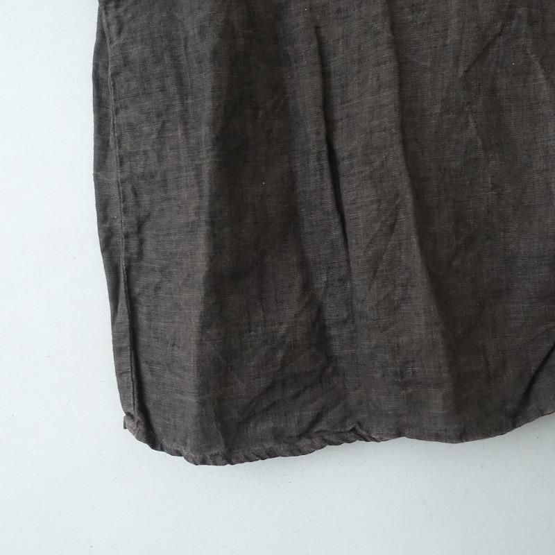 nest Robe（ネストローブ） *天然染めリネンフリルブラウス*F麻