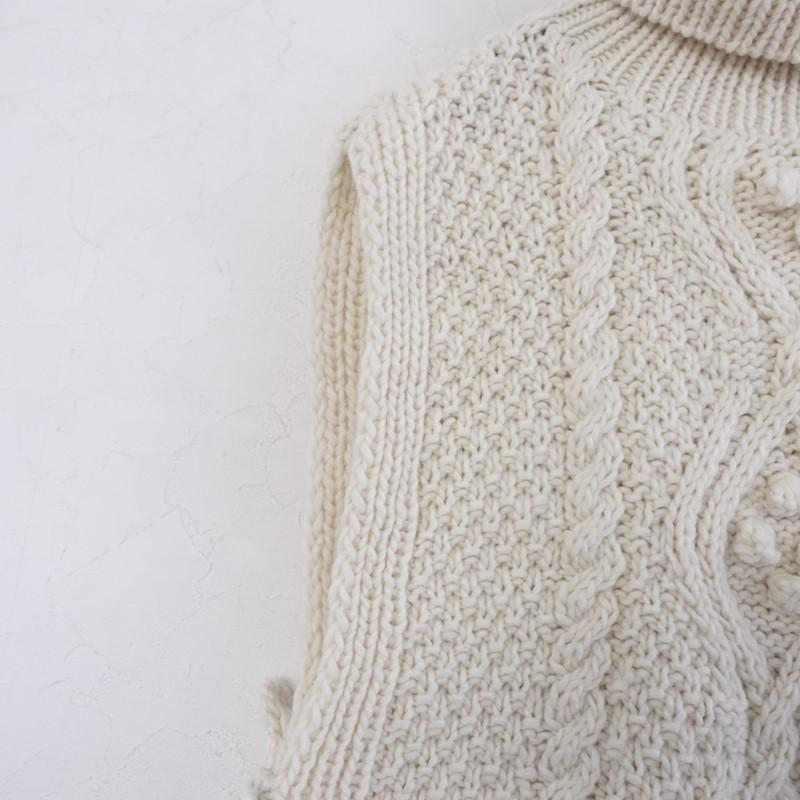 【nest Robe】ペルーニット ポップコーンケーブル ベスト ネストローブ ペルーニット ポップコーンケーブル ベスト - メルカリ