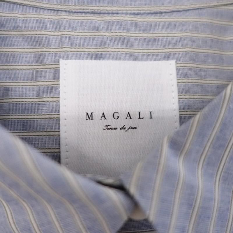 MAGALI（マガリ） 【未使用】マガリ *コットンリネン混ストライプ 