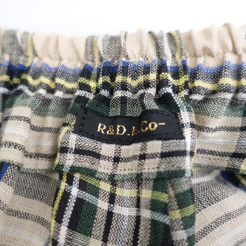 美品】オールドマンズテーラー R&D.M.Co- *リネンタータンチェック