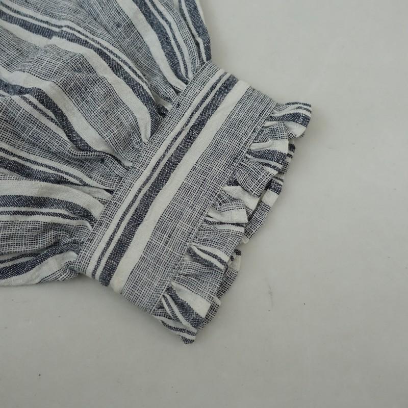 CLOTH&CROSS 【美品/定価3.5万】クロス＆クロス *リネンフリル 