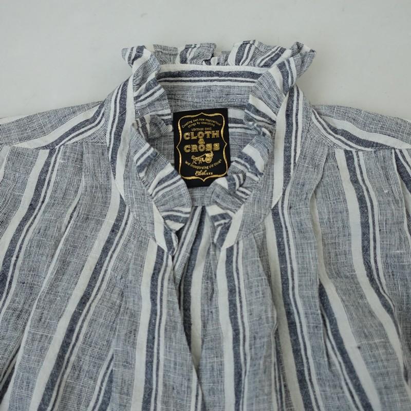 CLOTH&CROSS 【美品/定価3.5万】クロス＆クロス *リネンフリル