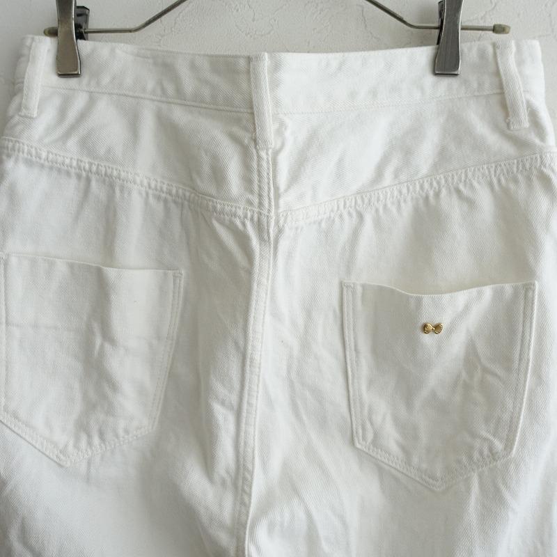 mina perhonen ミナペルホネン *always ホワイトデニムパンツ*40 mina perhonen ミナペルホネン *always ホワイトデニムパンツ*40