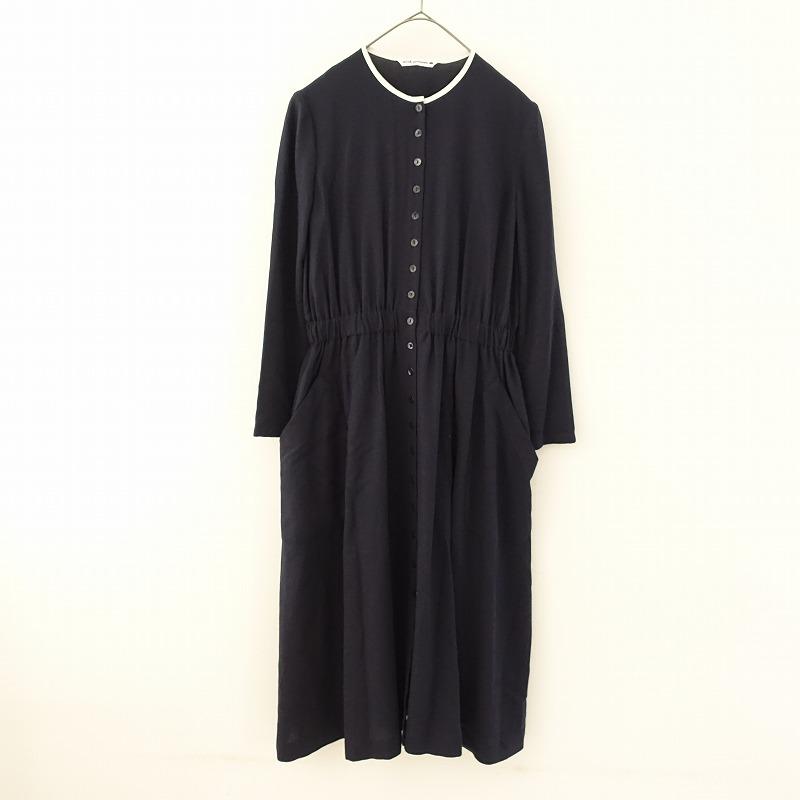 ＊＊大幅値下げ　ミナペルホネン　 素敵な濃紺半袖ワンピース＊＊ mina perhonen ミナペルホネン *memorable ワンピース*36長袖