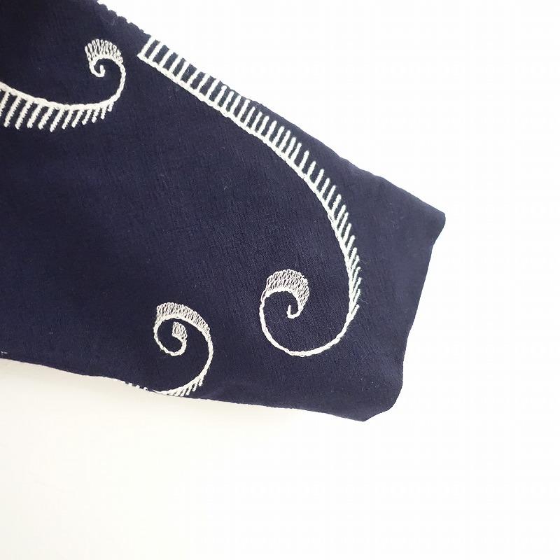ミナペルホネン mina perhonen *coda ワンピース*38刺繍ウール毛 