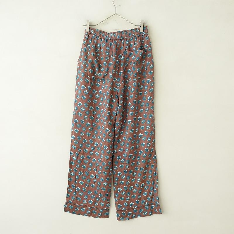 Hug o war 【美品】ハグオーワー O War *花柄パンツ*ゴム腰紐イージー  