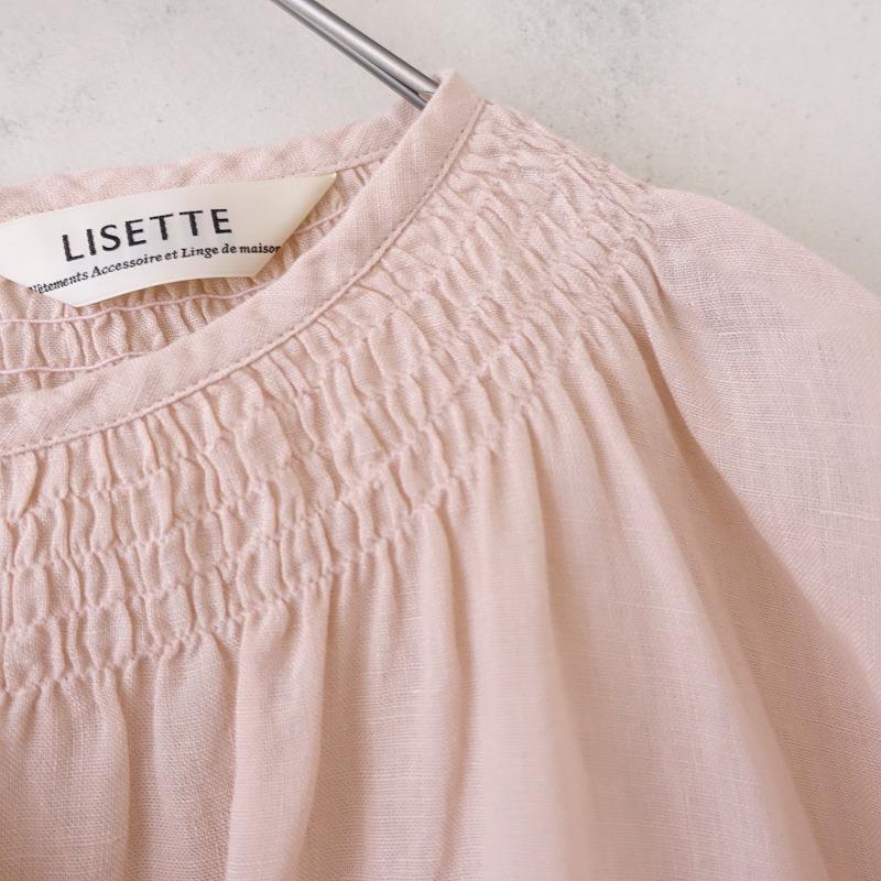 美品】リゼッタ Lisette *ブルーズ・ブロダリー シャーリングブラウス 