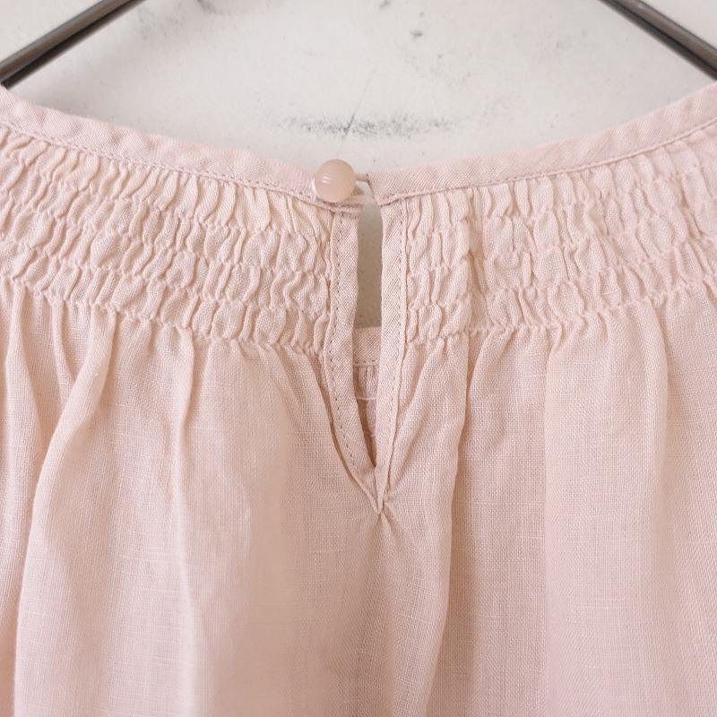 美品】リゼッタ Lisette *ブルーズ・ブロダリー シャーリングブラウス 