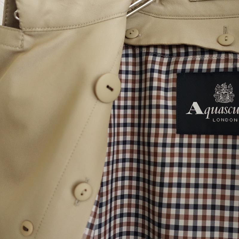 定価16.5万】アクアスキュータム Aquascutum *BASIC TRENCHCOAT LONG