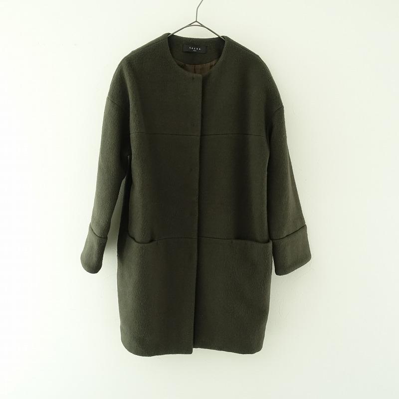 SACRA ASH KHAKI チェスターコート 38 サクラ SACRA ASH KHAKI チェスターコート 38 サクラ
