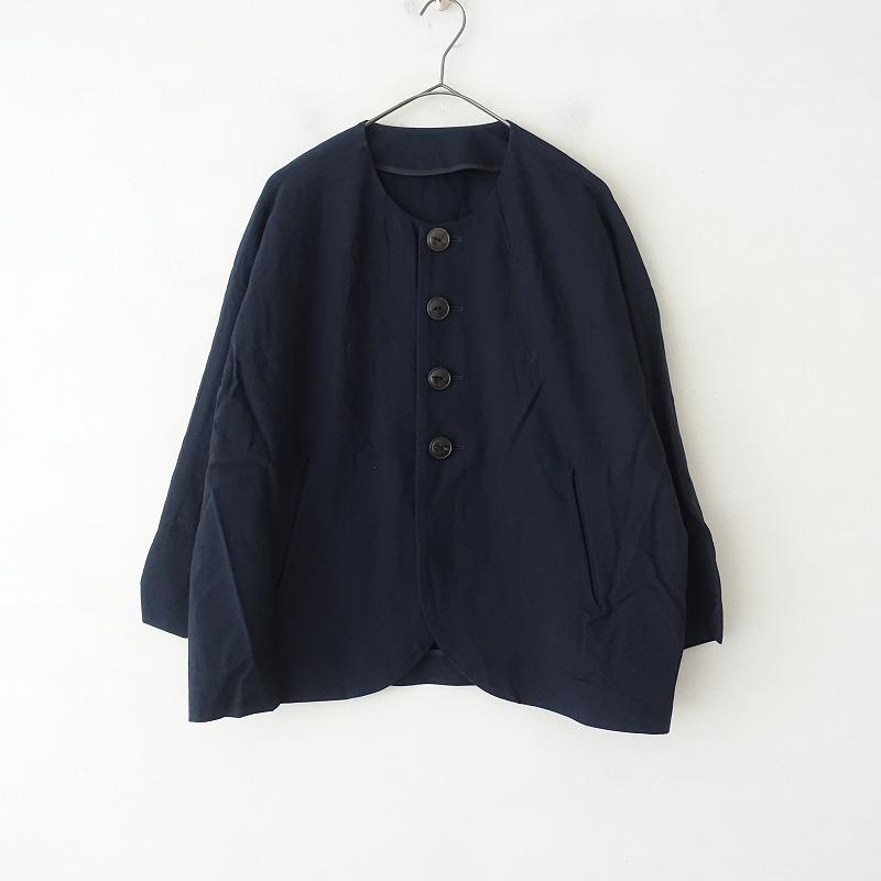 ARTS & SCIENCE ノーカラージャケット ネイビー ARTS & SCIENCE ノーカラージャケット ネイビー Arts&science