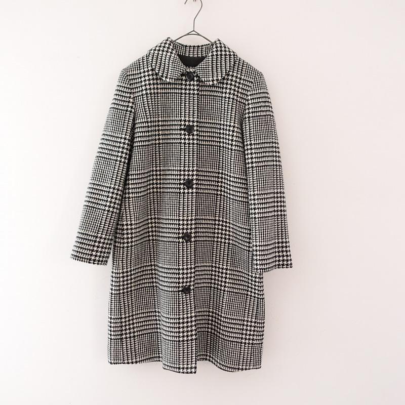 アーペーセー APC *MOON グレンチェックシングルコート*34ウール アーペーセー APC *MOON グレンチェックシングルコート*34ウール