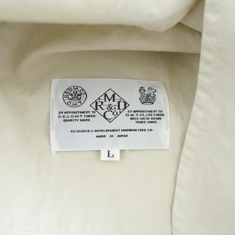 【2023SS/定価4.2万】オールドマンズテーラー R&D.M.Co- *コットンライトジャケット*Lアウター羽織り綿(jk1-2405-166)【11F42】 2023SS/定価4.2万】オールドマンズテーラー R&D.M.Co- *コットン