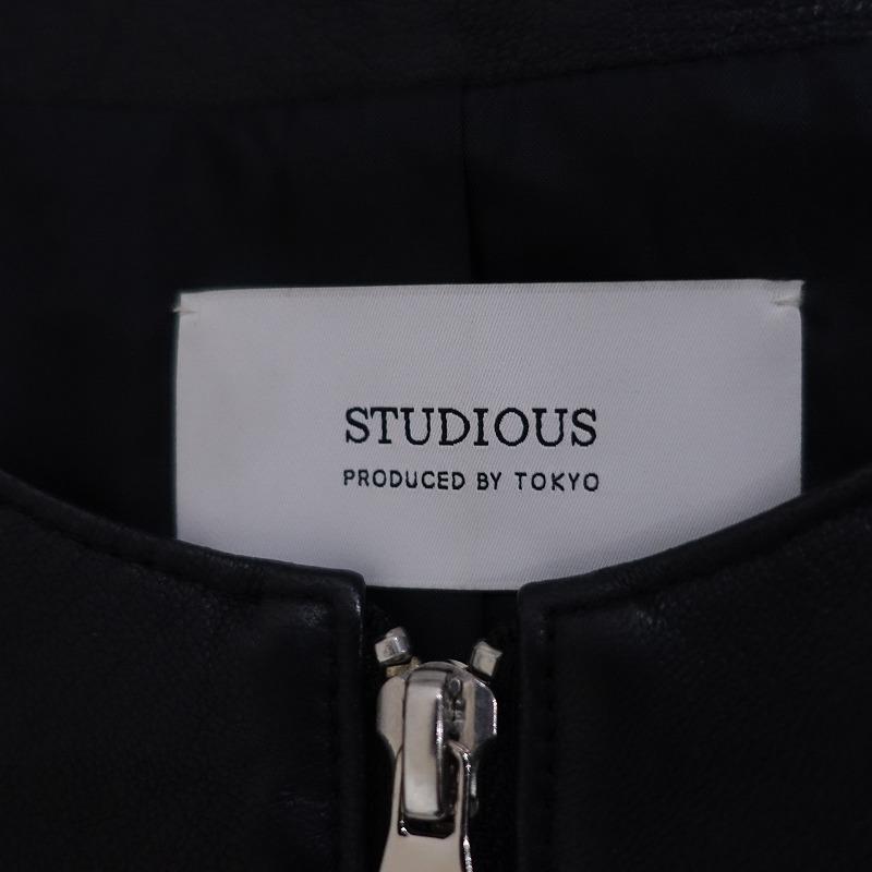 STUDIOUS（ステュディオス） *ジップアップレザージャケット*0ノー
