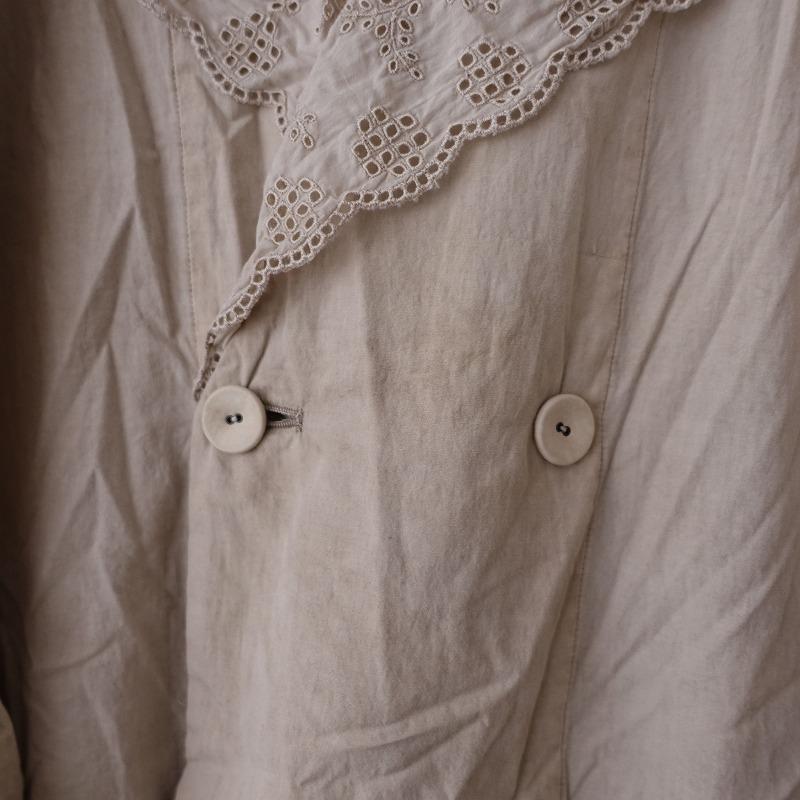 未使用　2025SS GASA* 挨拶を交わす レースカラーコート　ベージュ 美品 2025SS GASA 挨拶を交わす レースカラーコート ベージュ