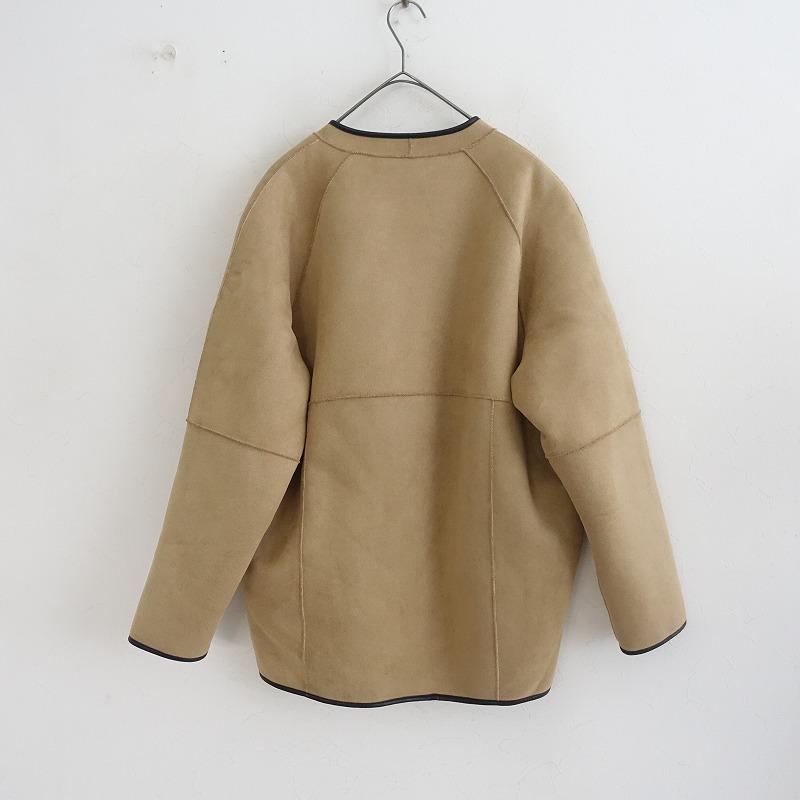 RISLEY リズレーレース ベージュブルゾン Risley リズレイ *リバーシブルムートンボアジャケットルーズフィット