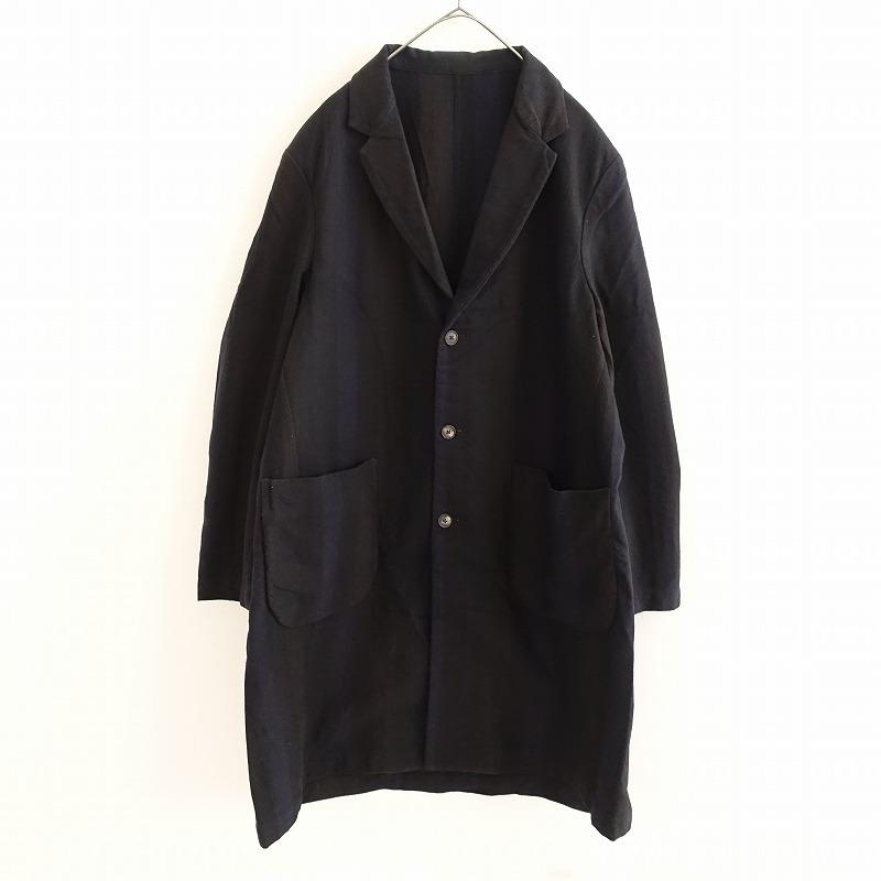 BERGFABEL（バーグファベル） *ストライプテーラーカラーコート*48