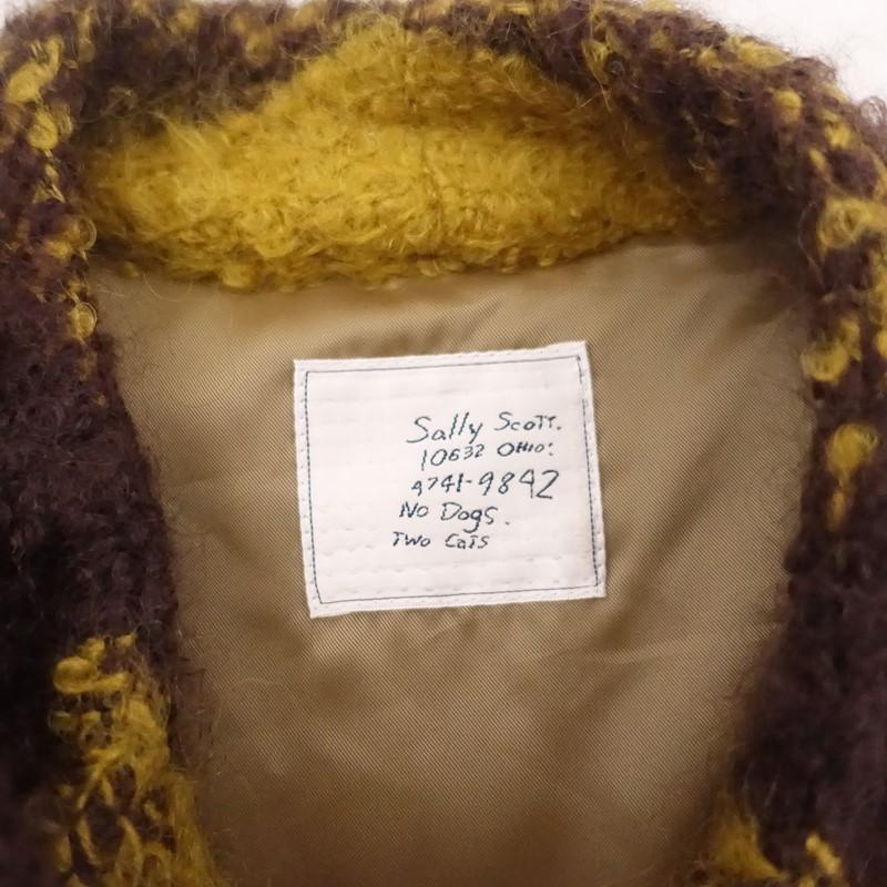Sally Scott】サリースコット ウール混 チェック柄 フーデットコート
