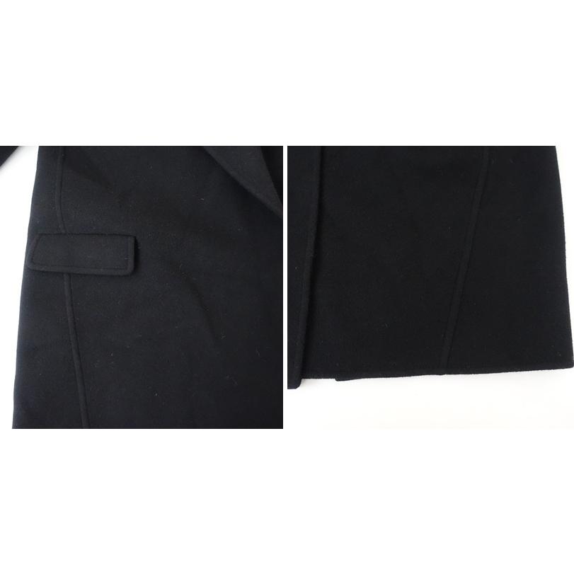 セリーヌ CELINE *エッグクロンビーカシミヤコート*40アウター黒