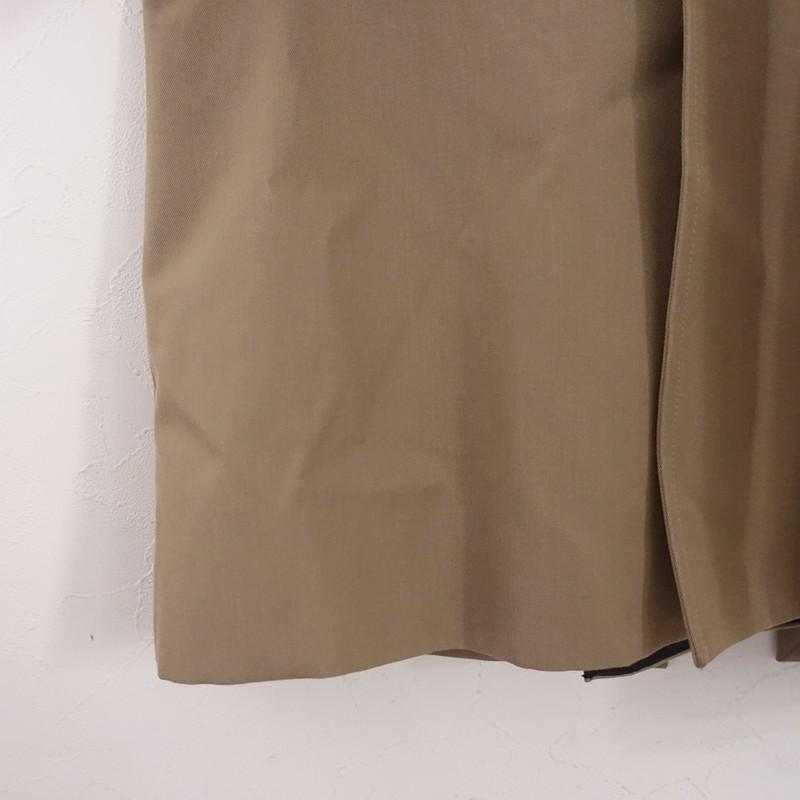 セリーヌ CELINE *トレンチコート*38ウールコットンベージュアウターダブルブレストジャケット毛綿(jk1-2602-264)【61C62a】の画像