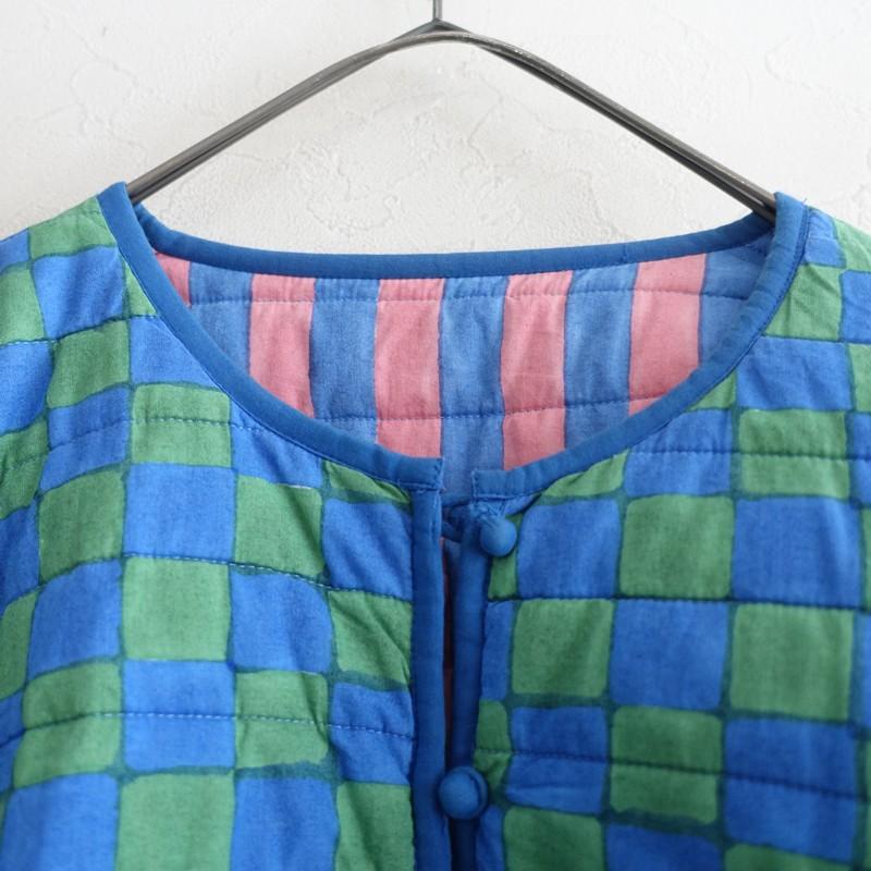 SZ Blockprints キルティングリバーシブルベスト SZ BLOCKPRINTS(エスゼット ブロックプリント)｜QUILTED VEST DOUBLE