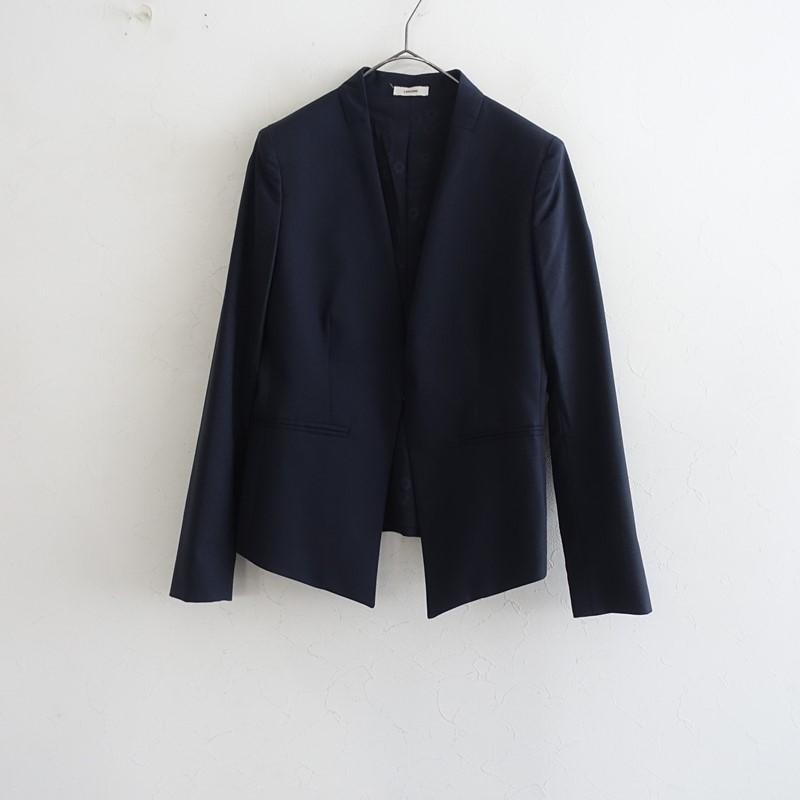 LARDINI（ラルディーニ） *ノーカラージャケット*40トロピカルウール混 