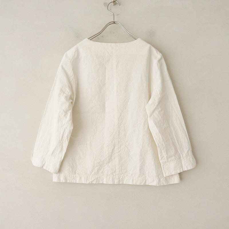 YAMMA ヤンマ産業 *会津木綿ノーカラージャケット*綿コットン羽織