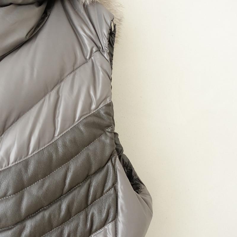 YETI（イエティ） *リアルファーフーディロングダウンベスト*42