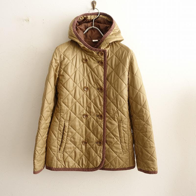 AIGLE エーグル *ダブルボタンフーディキルティングジャケット*S 