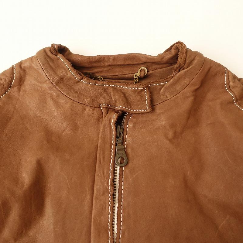 sisii（シシ） *COW LEATHER シングルライダースジャケット*XS牛革