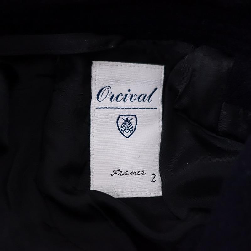 ORCIVAL //オーシバル *ウールメルトンシングルコート*2縮絨起毛 ORCIVAL //オーシバル *ウールメルトンシングルコート*2縮絨起毛