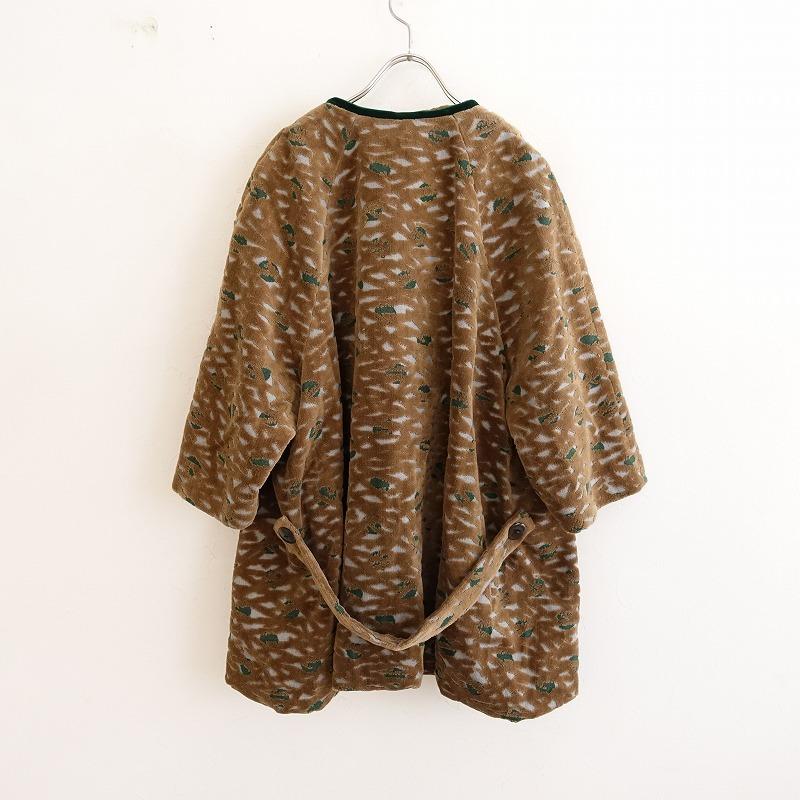 mina perhonen ミナペルホネン　jour ロングコート　38 ミナペルホネン mina perhonen *coppiceベルベットジャカードバルーン