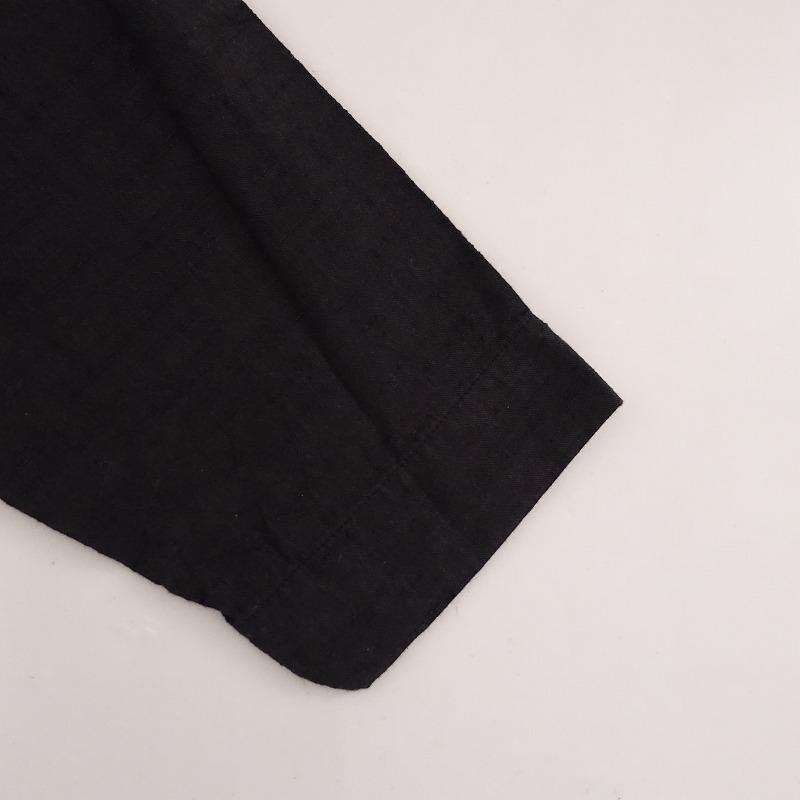 YAMMA //ヤンマ産業 *会津木綿ダボ袖ジャケットロング丈*コットン墨黒
