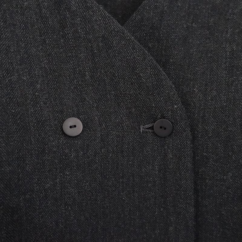 美品】TANDEY オローネ *ウールリネンダブルブレストノーカラー