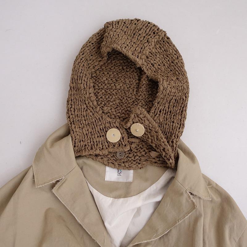 GASA* 【美品/2024SS/定価8.5万】ガサ GASA *獅子座ニットフード GASA* 【美品/2024SS/定価8.5万】ガサ GASA *獅子座ニットフード