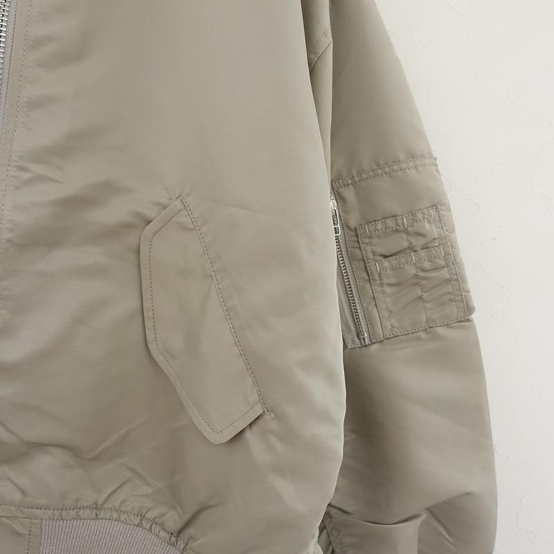 Cafune 【美品/定価2万】カフネ cafune *MA-1 ブルゾン*38グレー 