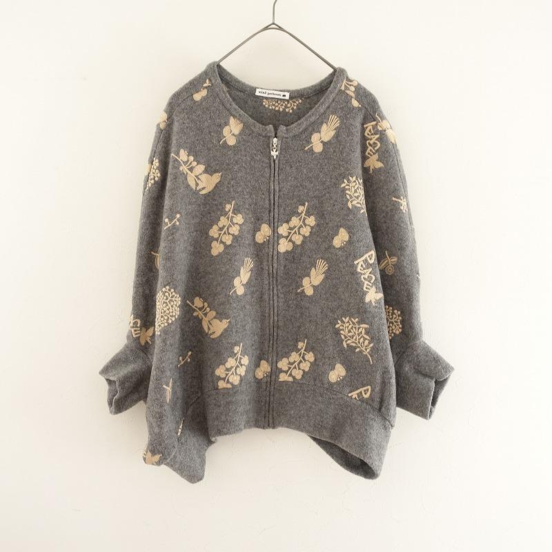 mina perhonen（ミナペルホネン） *forest parade刺しゅうポンチョ