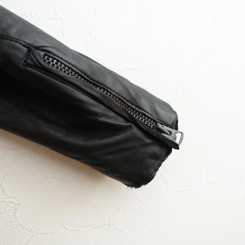 sisii（シシ） *シングルライダースレザージャケット*ブラック牛革