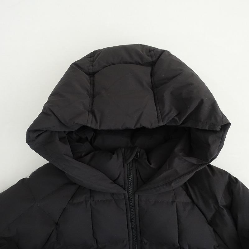 ダントンDANTON フード付ミドルダウンジャケット ブラックM