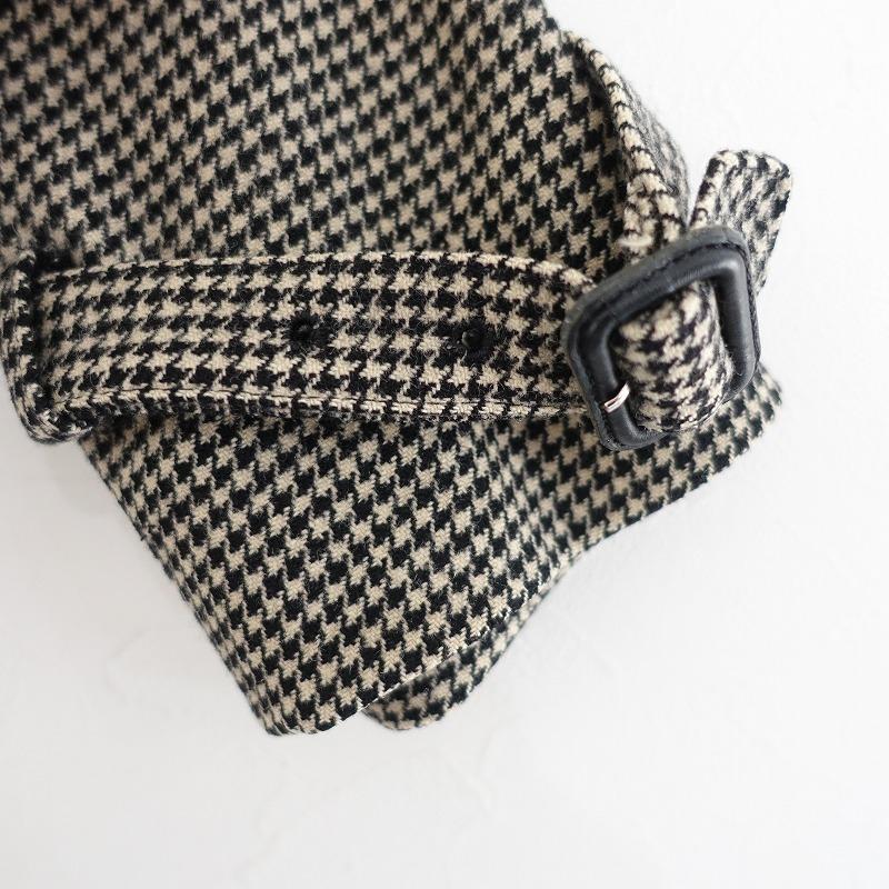 Mackintosh（マッキントッシュ） *ウール千鳥格子フーデッドコート*36
