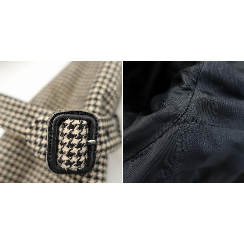 Mackintosh（マッキントッシュ） *ウール千鳥格子フーデッドコート*36