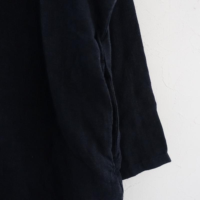 evam eva vie エヴァムエヴァ *ノーカラーリネンIラインコート*麻