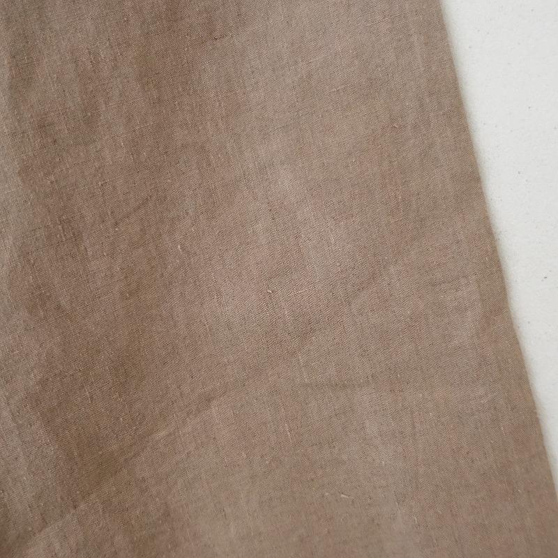 定価3.1万】ミッタン MITTAN *大麻ロング羽織*3モカベージュショール